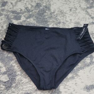 Black High-Waisted Bikini Bottoms